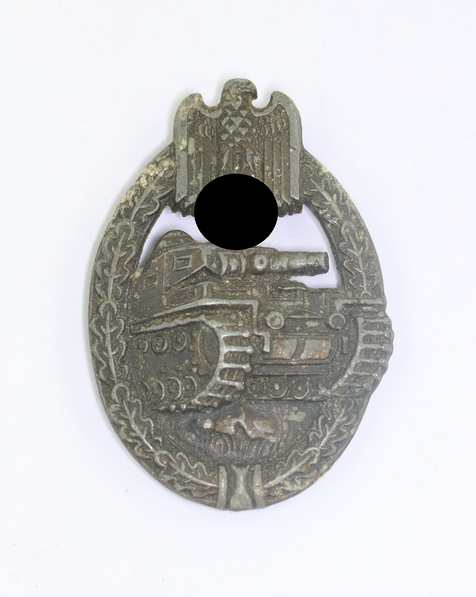 panzerkampfabzeichen_in_bronze_hst Bronze Panzer Assault Badge. Maker ÜÜ (E.F. Wiedmann, Frankfurt a.M.) – Bild 1
