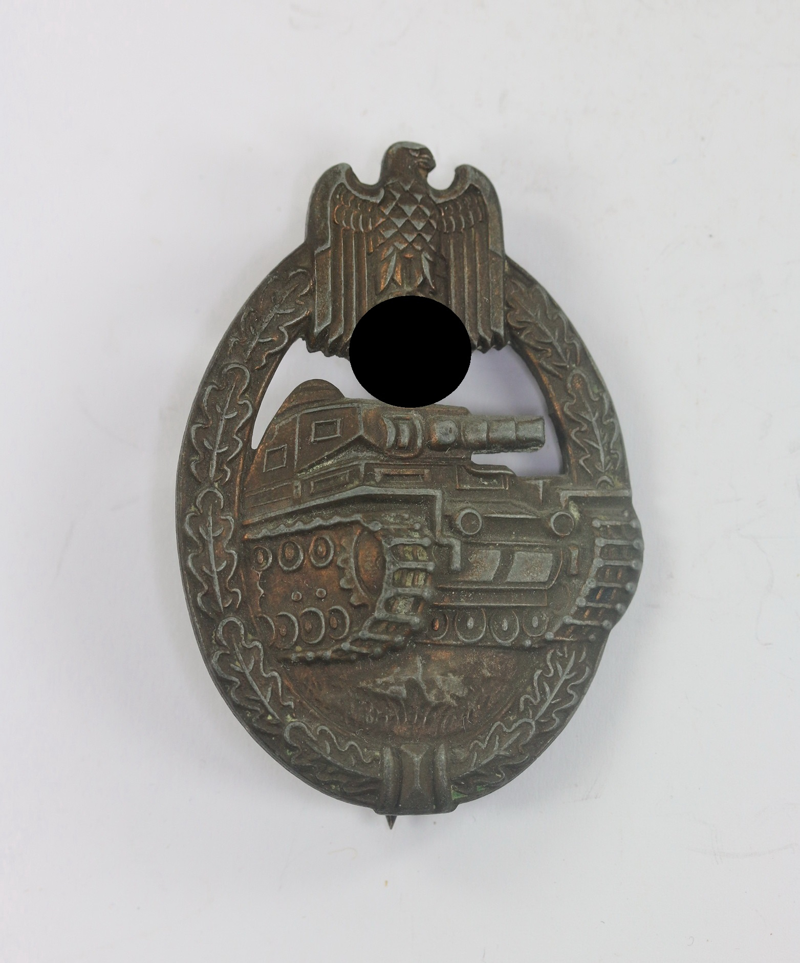 panzerkampfabzeichen_in_bronze_hst Bronze Panzer Assault Badge. Maker R.S., (Rudolf Souval, Wien) – Bild 1