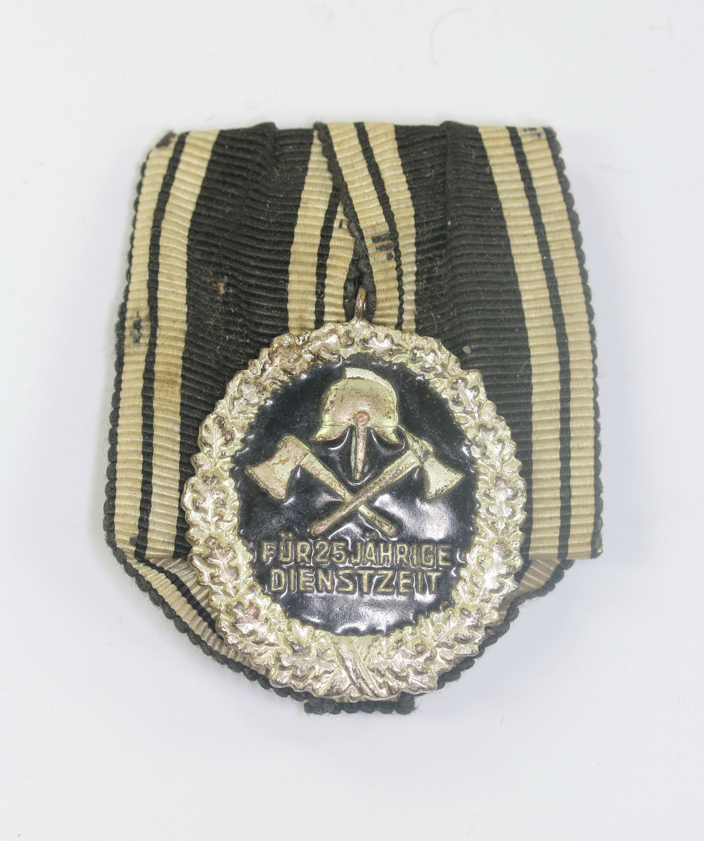 Prussia, Fire Service Loyal Service Award for 25 Years. Court Mount.  – Bild 1