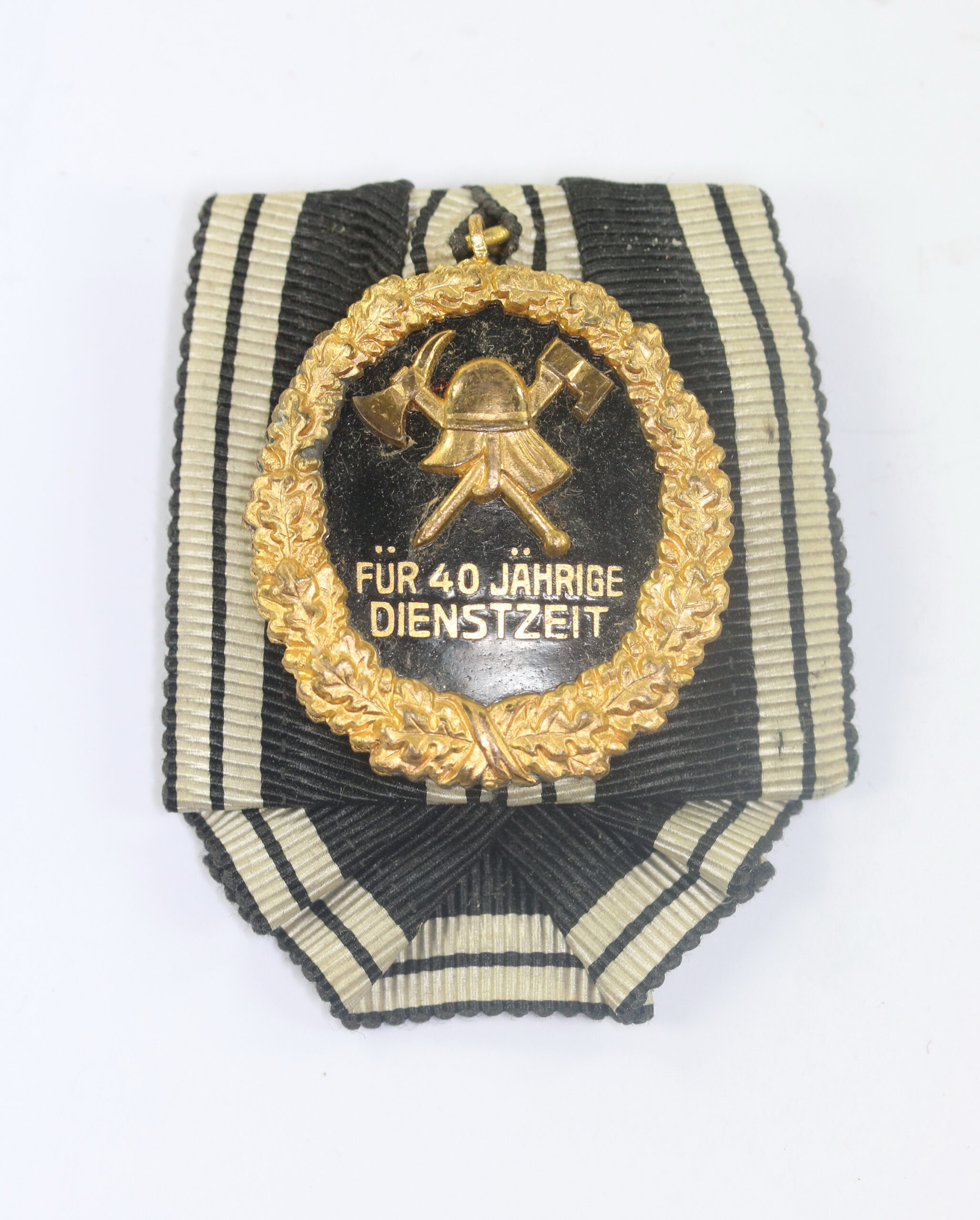 Preußen, Feuerwehr Ehrenzeichen 40 Jahre LV Preußen 2. Form, an Einzelspange – Bild 1