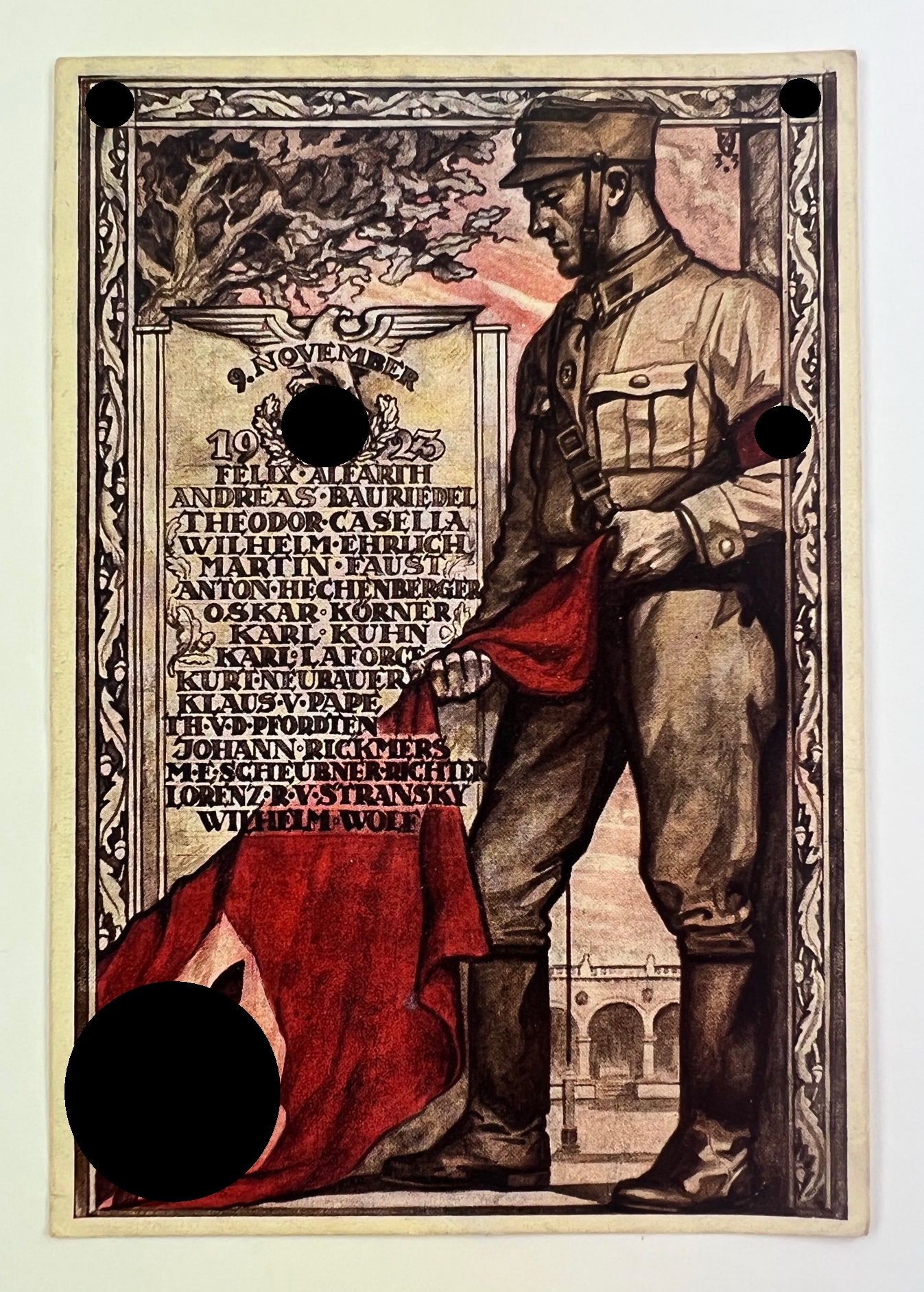  Propaganda Postcard, Zum Gedenken des 9. November 1923, Hoffmann München – Bild 1