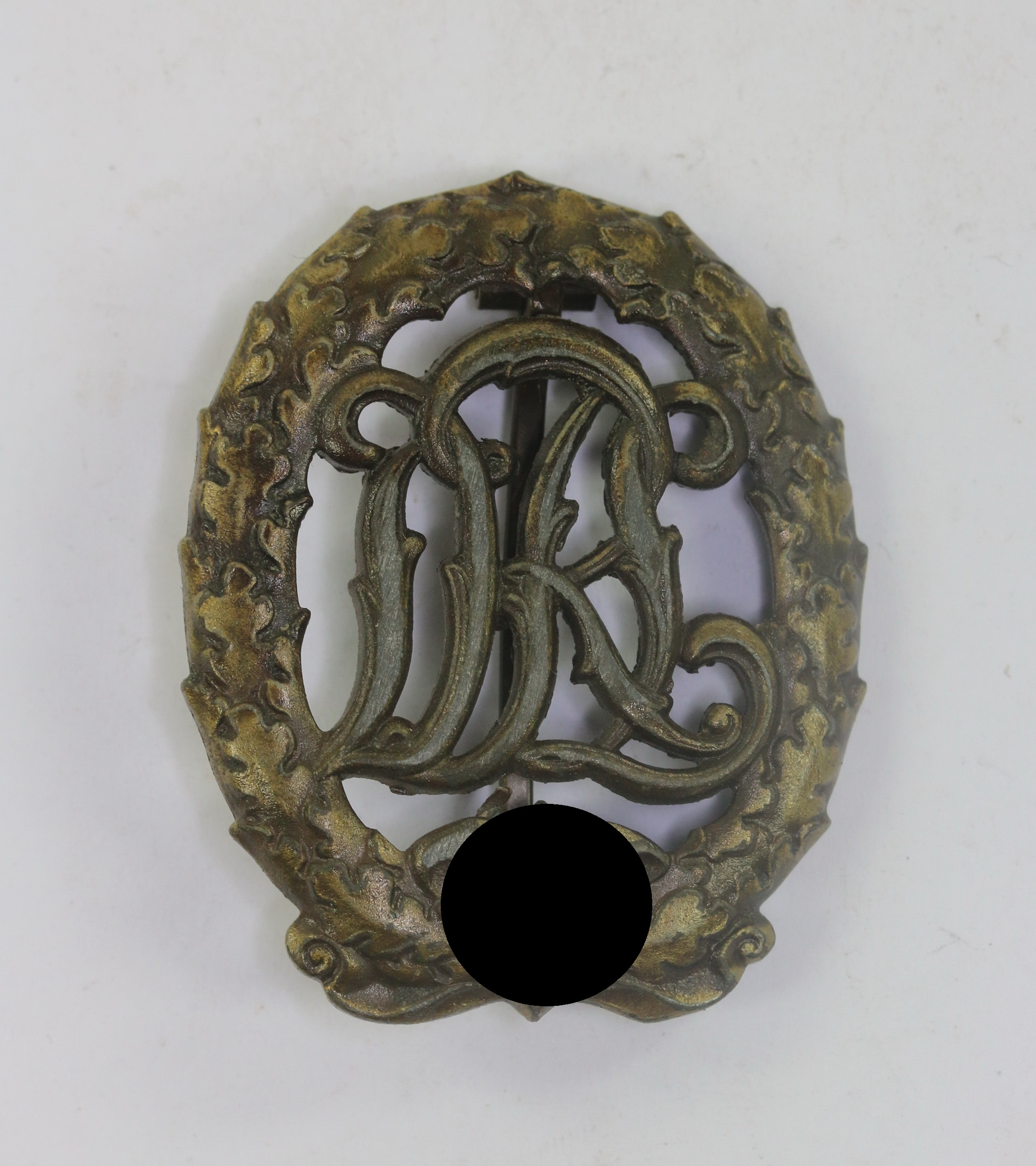 reichssportabzeichen_drl_in_bronze_zink_ohne_hersteller_1__1 Reichssportabzeichen (DRL) in Bronze, Zink (!), ohne Hersteller – Bild 1