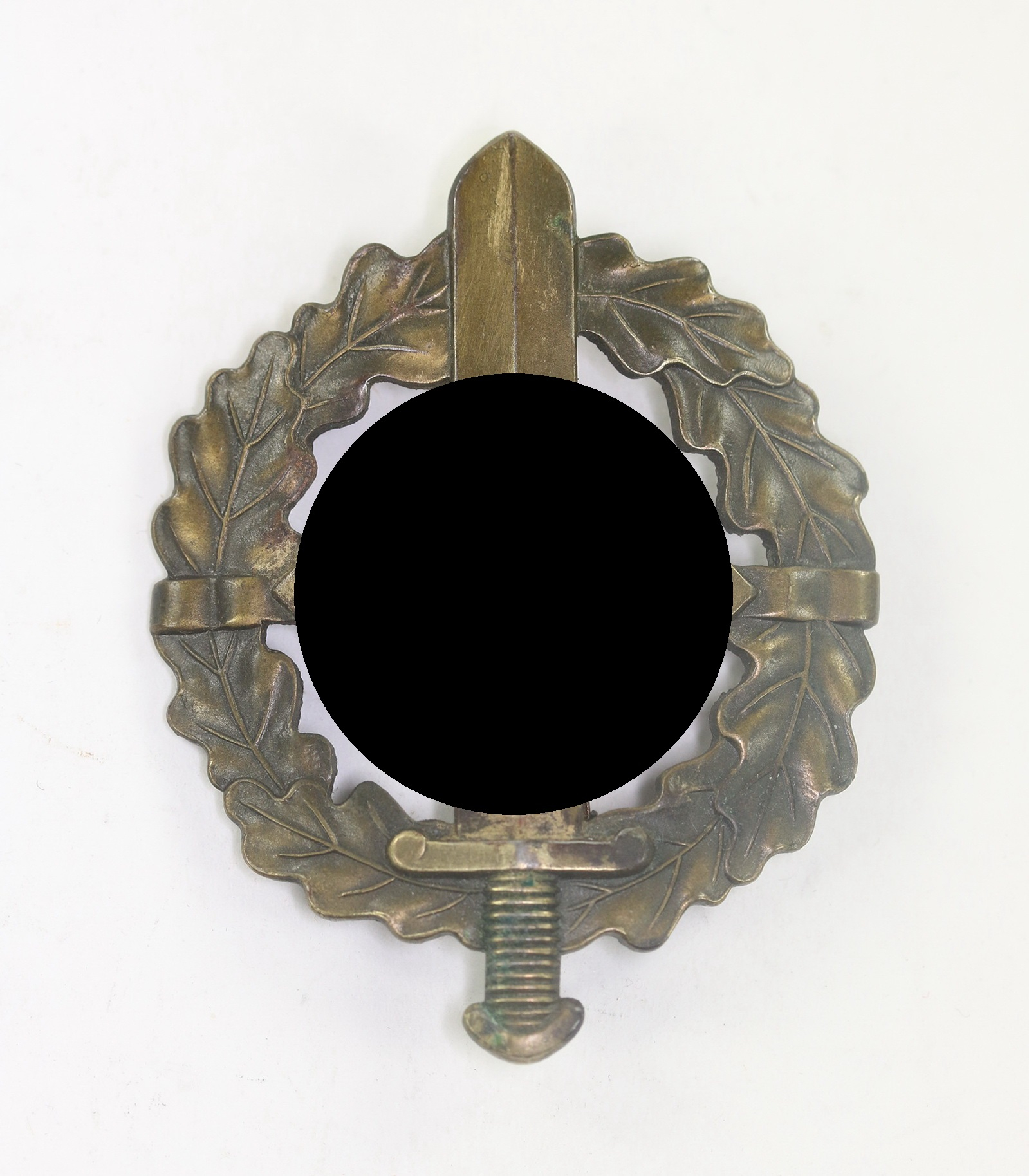 sa_wehrsportabzeichen_in_bronze_hst Bronze SA Military Sport Badge. Maker Berg & Nolte, Eigentum d. S.A. Sportabzeichen Hauptstelle – Bild 1
