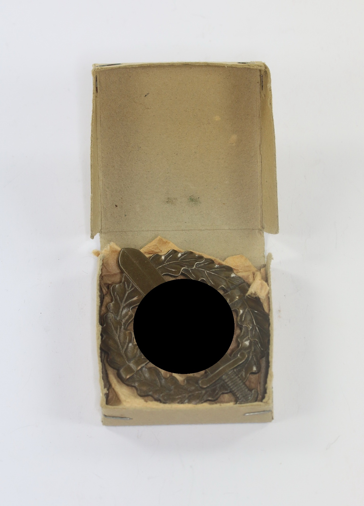 Boxed SA Military Sport Badge. Maker Berg & Nolte, Eigentum d. S.A. Sportabzeichen Hauptstelle. – Bild 1