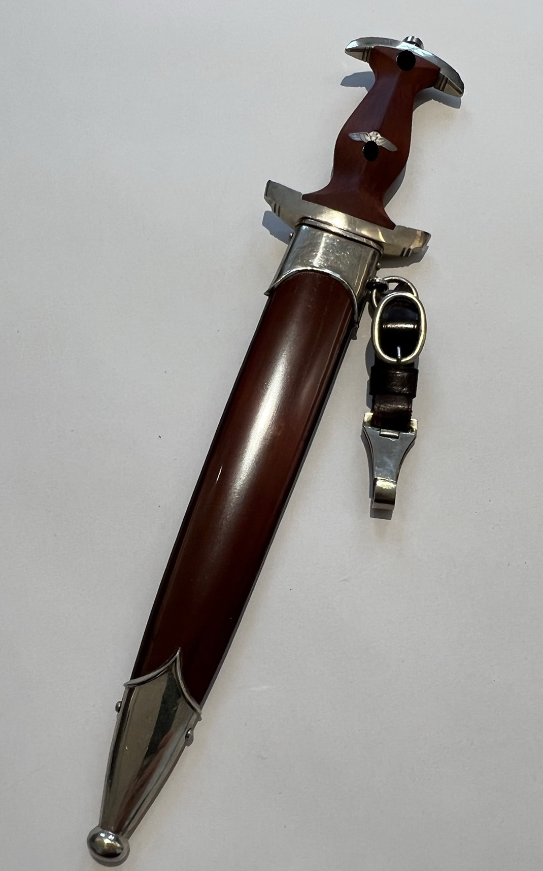 SA Service Dagger  M 33. Maker Gebrüder Heller Schmalkalden, Gaumarke (Mi) Mittelelbe – Bild 1