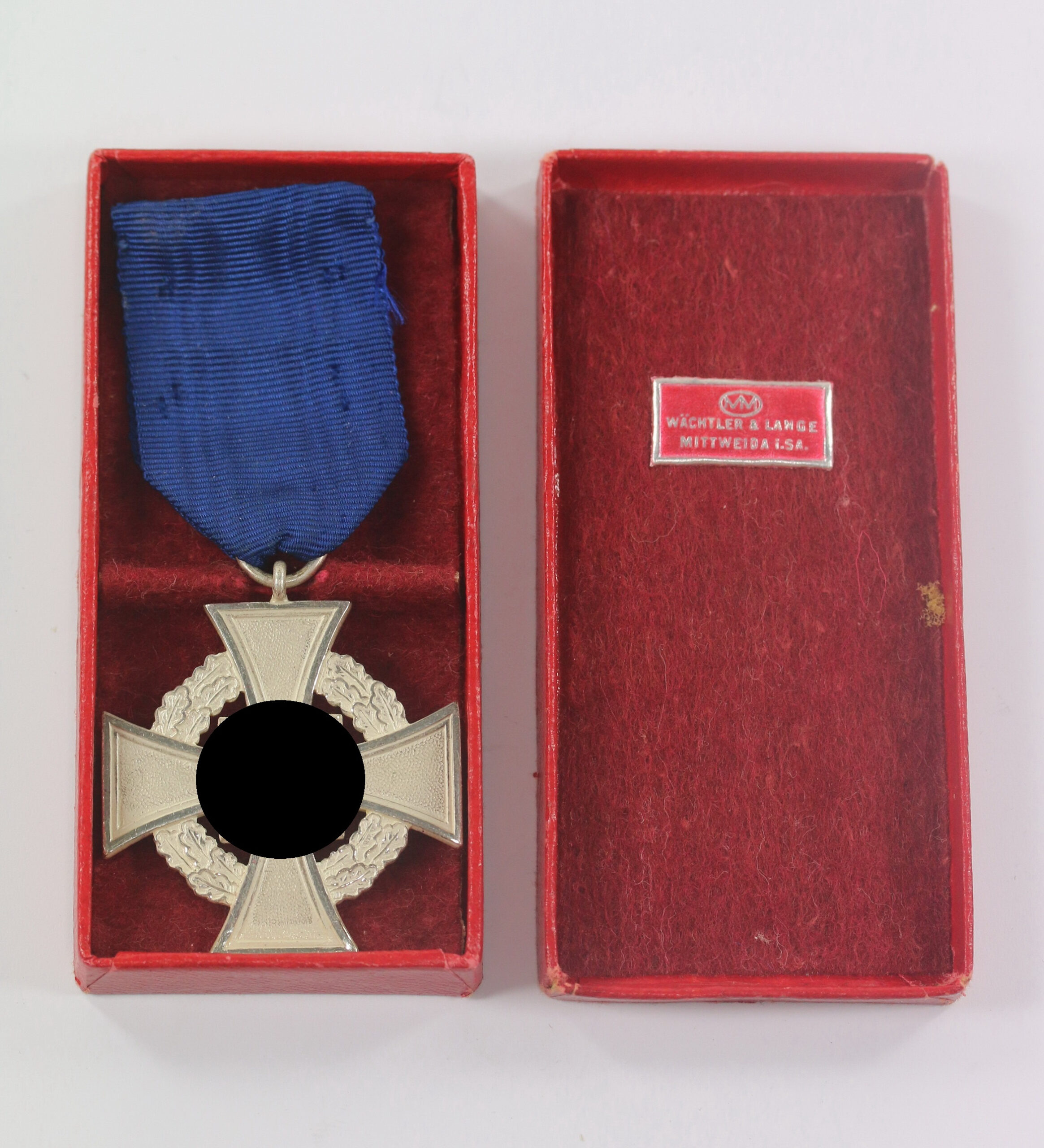 treudienstehrenzeichen_in_silber_25_jahre_im_etui_w_chtler_lange_miiweide_i Treudienstehrenzeichen in Silber (25 Jahre), im Etui, Wächtler & Lange Miiweide i. SA. – Bild 1