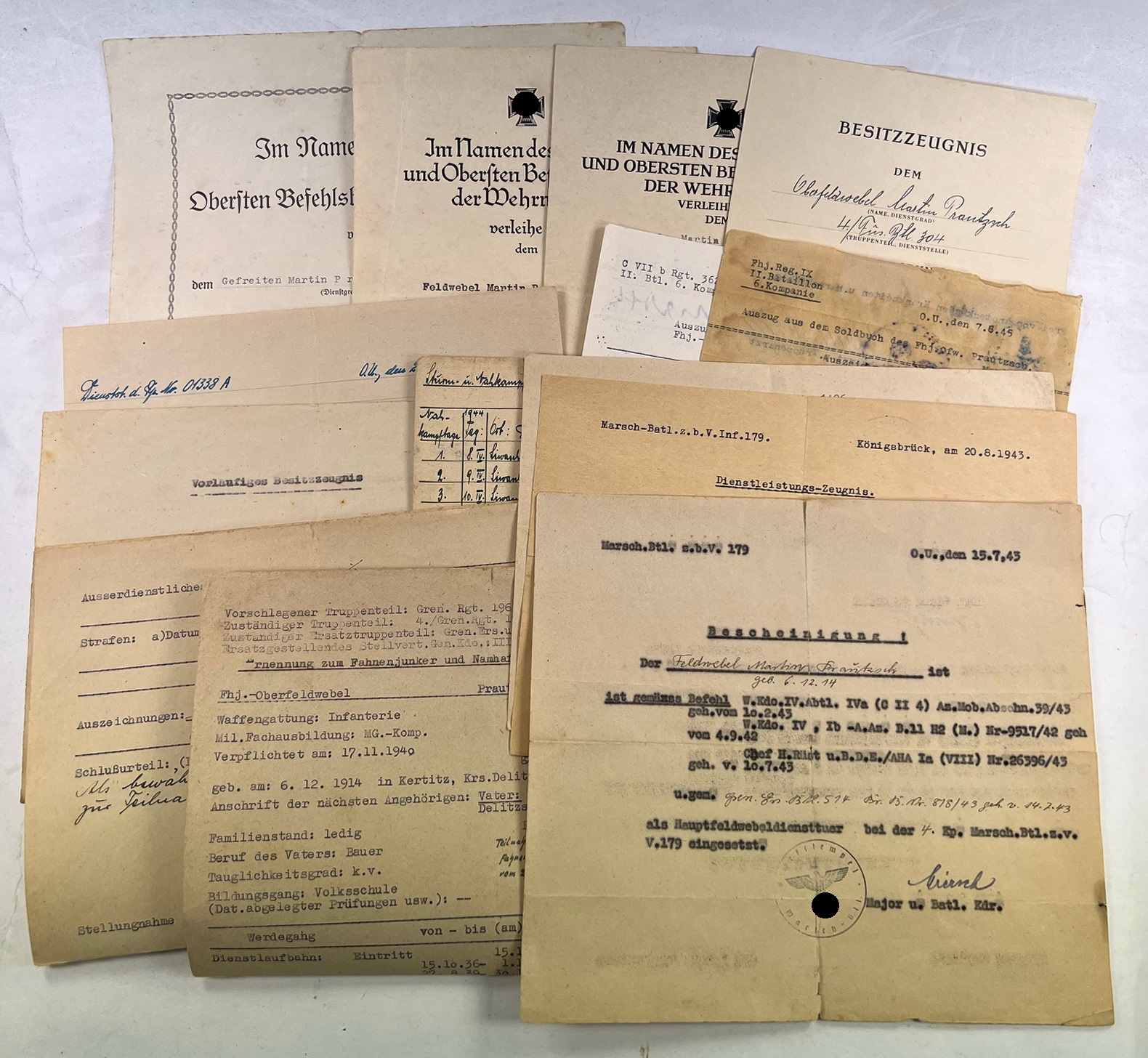 urkunden_gruppe_infanterie_regiment_101_687_1__1 Urkunden Gruppe Infanterie Regiment 101 / 687 – Bild 1