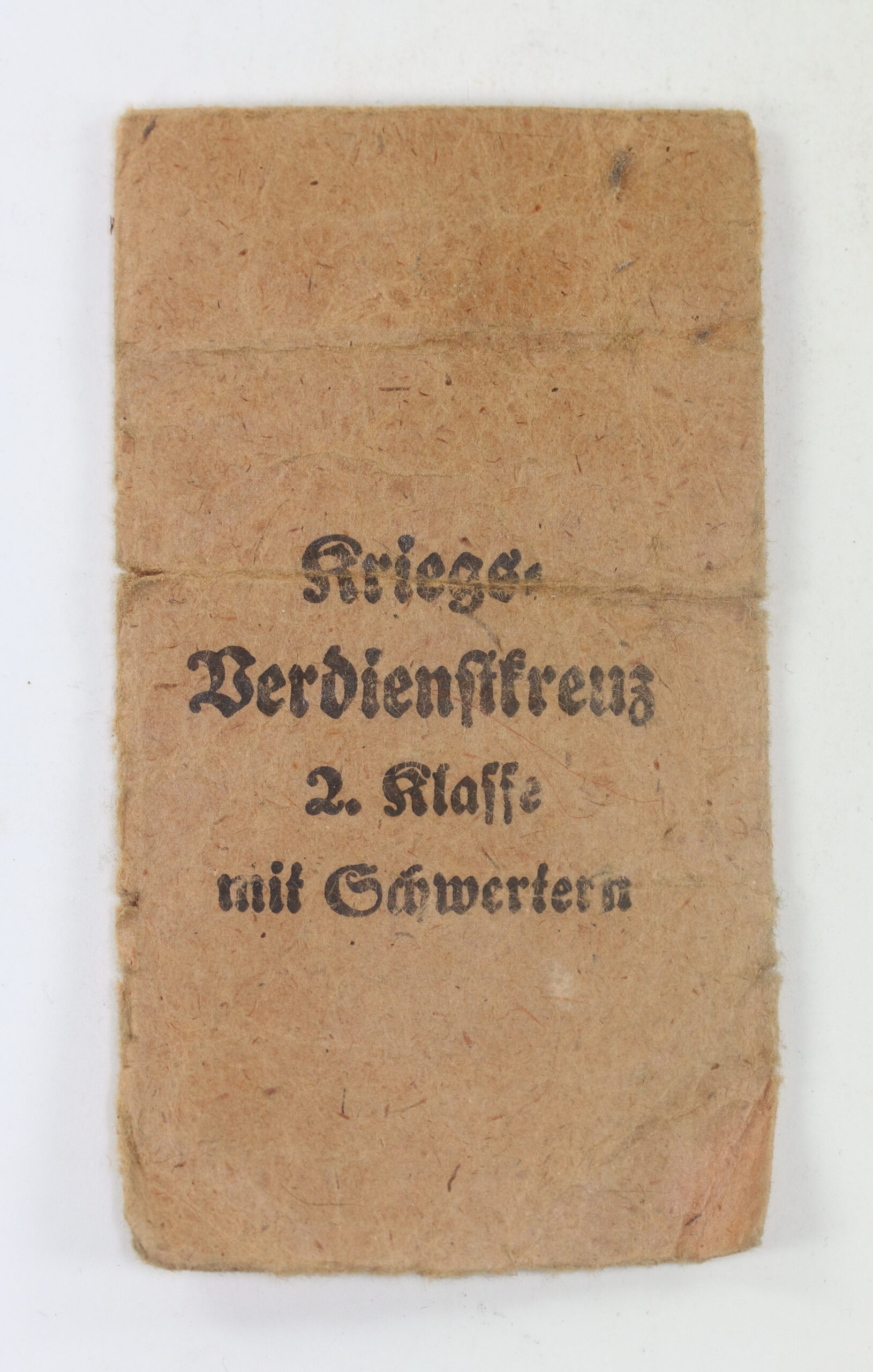 Verleihungstüte Kriegsverdienstkreuz 2. Klasse mit Schwertern, Franz Jungwirth Wien 2 – Bild 1