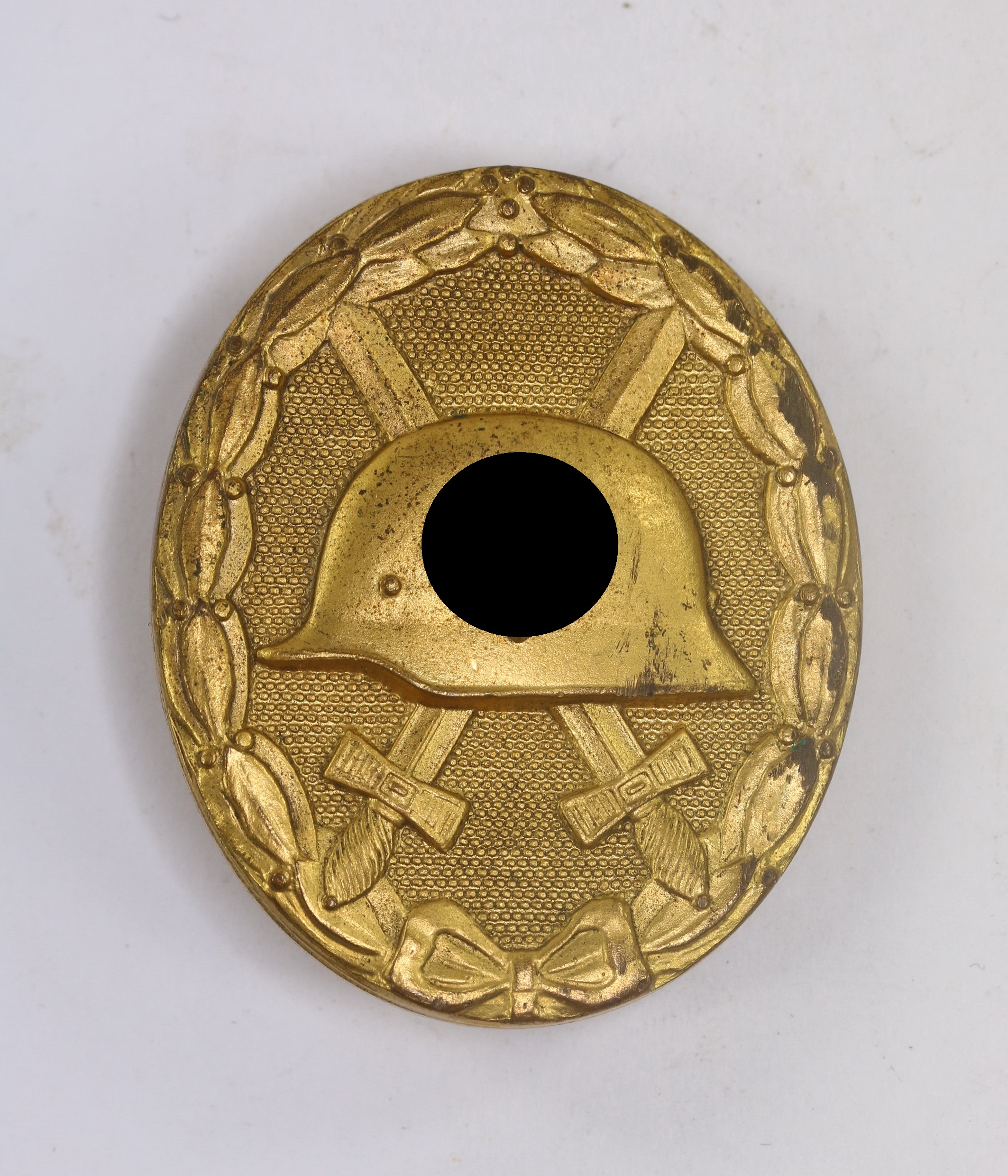verwundetenabzeichen_in_gold_hauptm_nzamt_wien_buntmetall_1__1 Gold Wound Badge 1939. Type Vienna Main Mint. – Bild 1