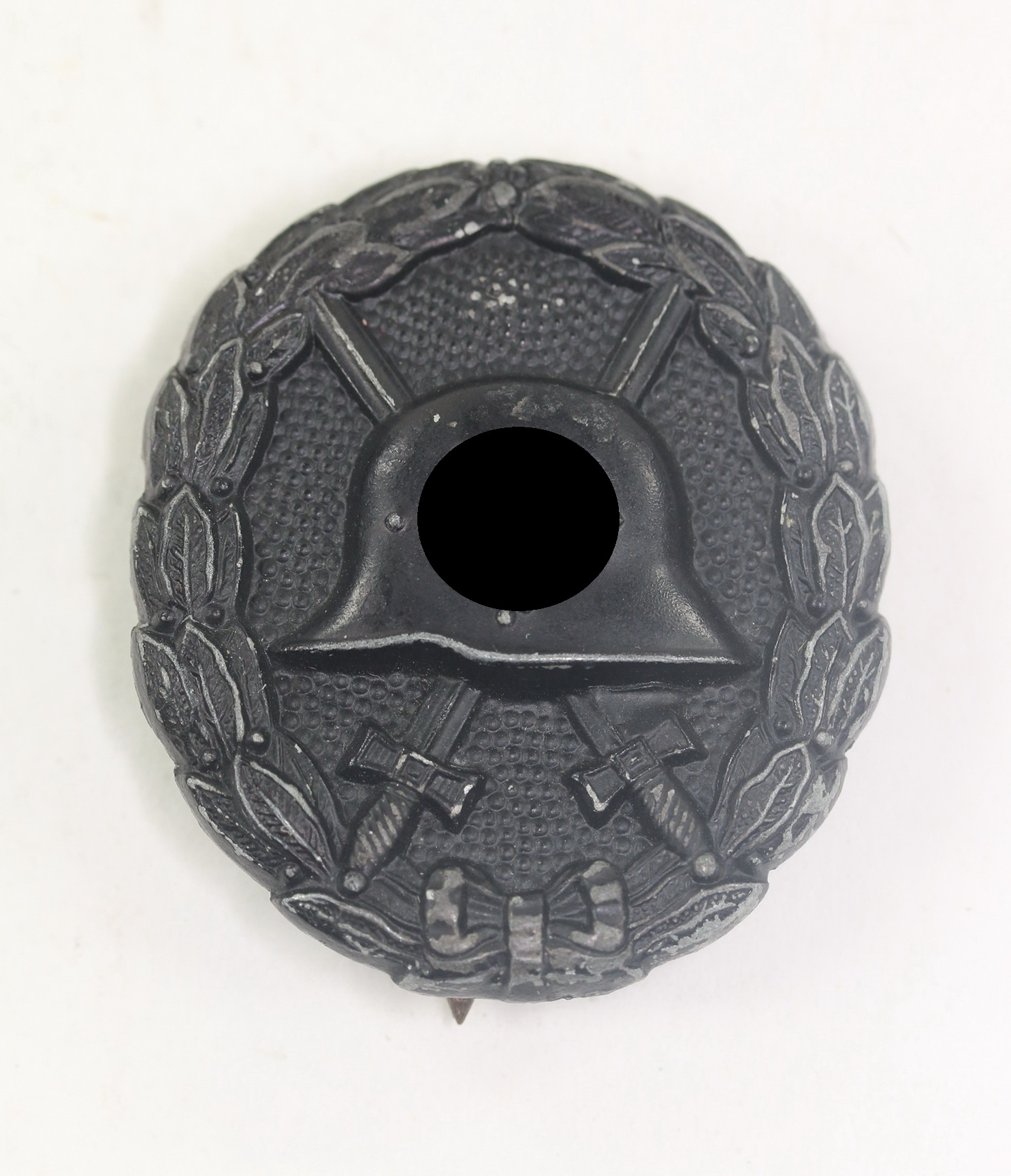 Verwundetenabzeichen in Schwarz 1939, 1. Form, GWL (Gebrüder Wegerhoff, Lüdenscheid) – Bild 1