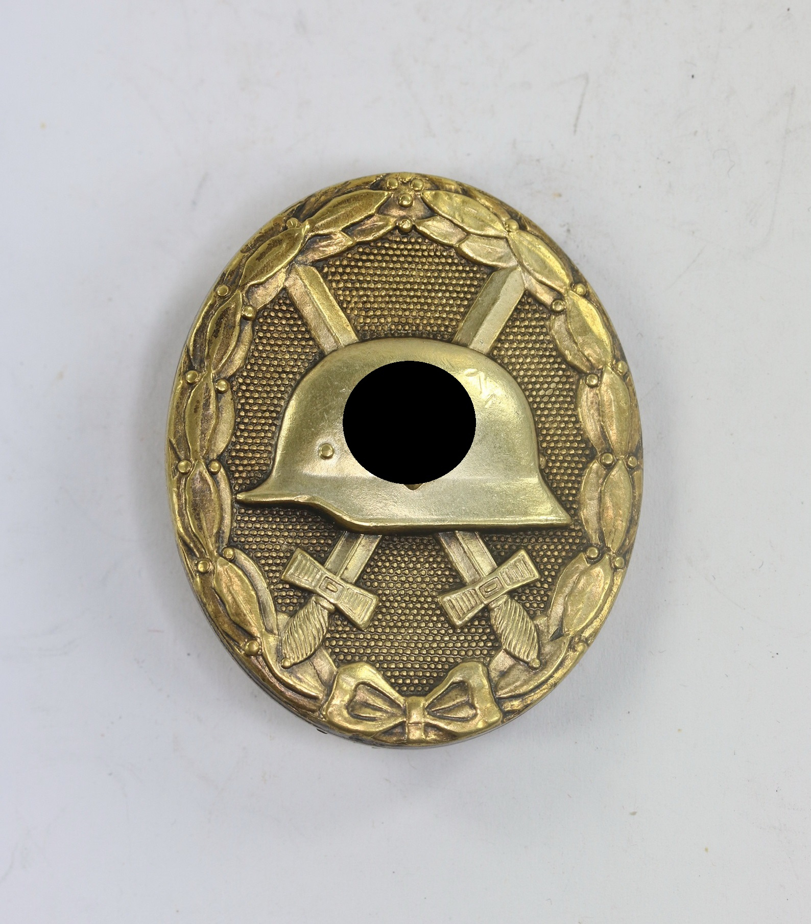 verwundetenabzeichen_in_silber_1939_buntmetall_hauptm_nzamt_wien_1__2 Silver Wound Badge 1939. Type Main Mint, Vienna. – Bild 1