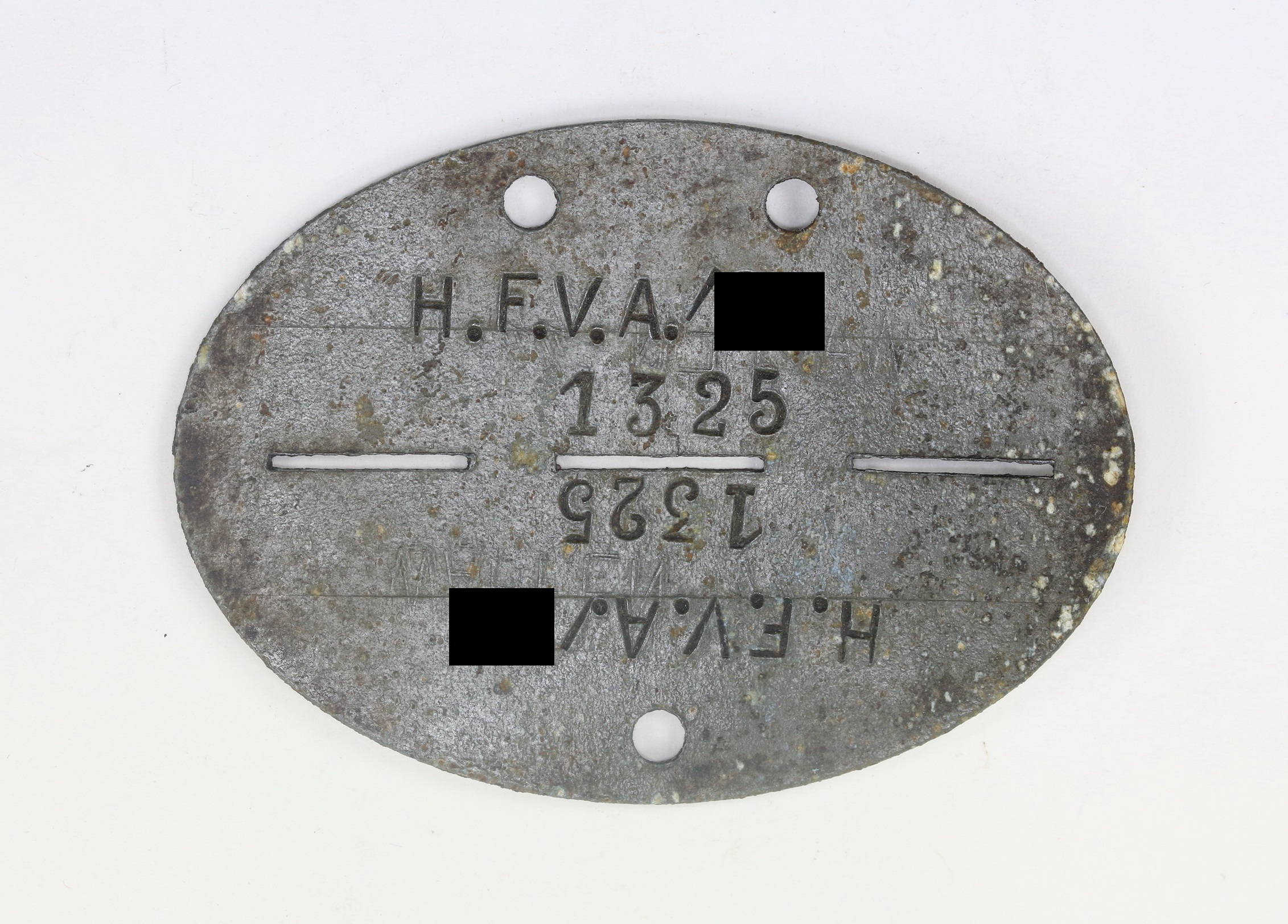 Waffen-SS, Erkennungsmarke H.F.V.A./SS (Haupt- Führsorge und Versorgungsamt der SS) – Bild 1