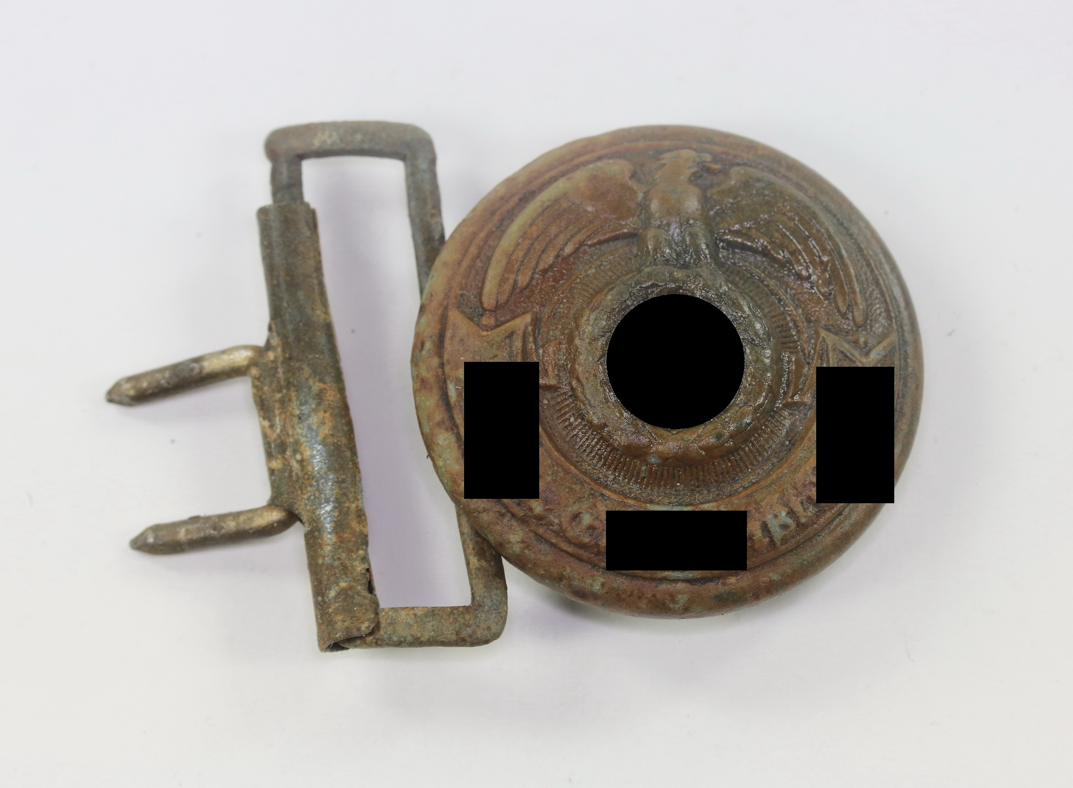 Waffen-SS, Belt Buckle for Leader. Maker SS RZM 36/43 OLC (Zink) – Bild 1