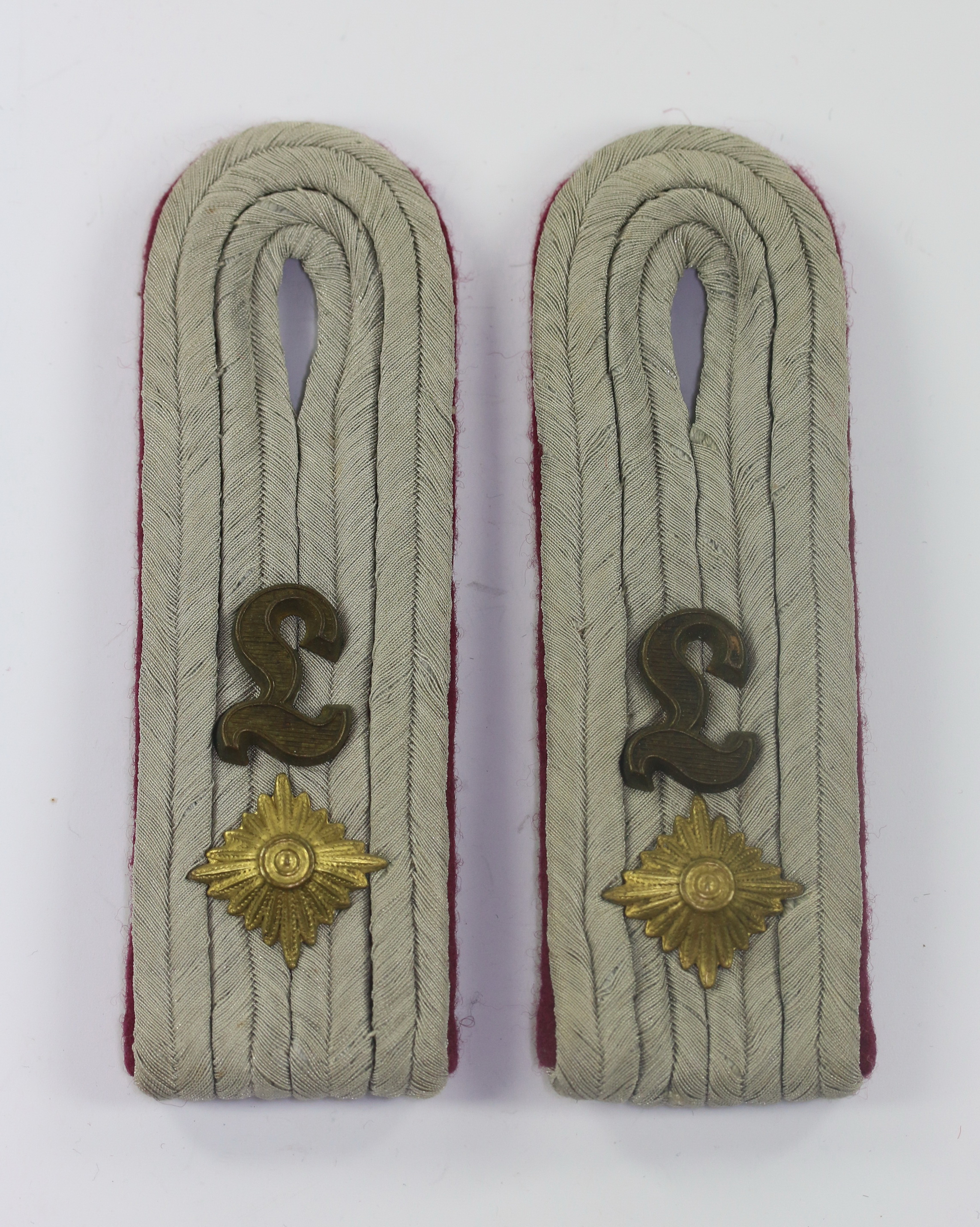 wehrmacht_heer_paar_schulterklappen_oberleutnant_nebeltruppe_lehrregiment_1_ pair of Shoulder Straps for a Oberleutnant Nebeltruppe Lehr-Regiment – Bild 1