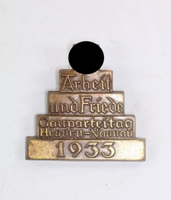 Abzeichen, Arbeit und Fride Gauparteitag Hessen-Nassau 1935 (1)