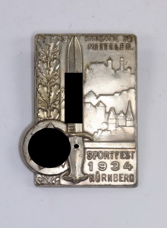 Abzeichen, Brigade 78 Mittelfr. Sportfest 1934 Nürnberg (1)