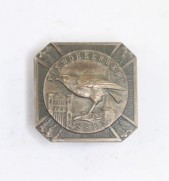 Abzeichen, Einwohnerwehr Essen, Falkenknopf, Hst. B.H. Mayer Pforzheim (Buntmetall) (1)