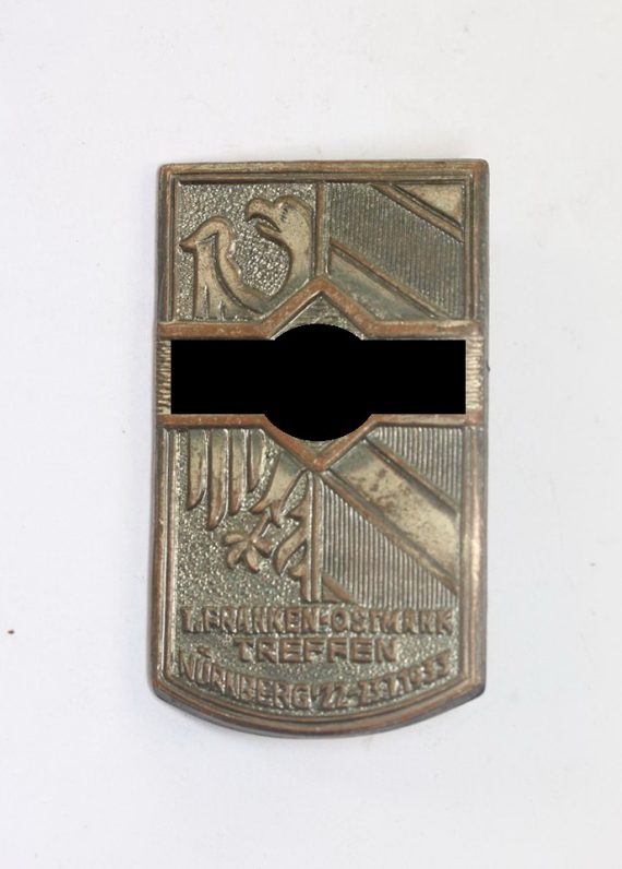 Abzeichen, HJ 1. Franken - Ostmark Treffen Nürnberg 22. -23.7.1933, Ges. Gesch. (1)