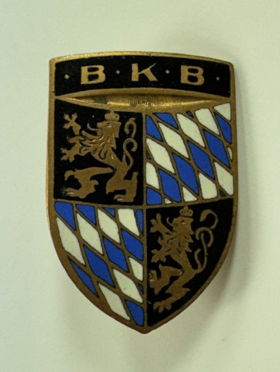 Bayerischer Kriegerbund (B.K.B.), Mitgliedsabzeichen, Hst. Deschler & Sohn, München (1)