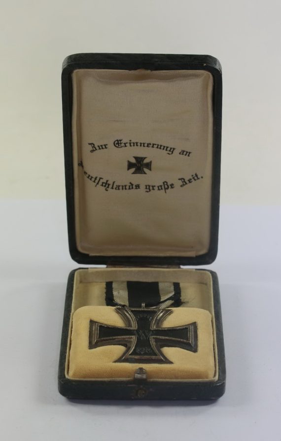 Eisernes Kreuz 2. Klasse 1914, im Präsentations Etui - Zur Erinnerung an Deutschlands große Zeit (1)