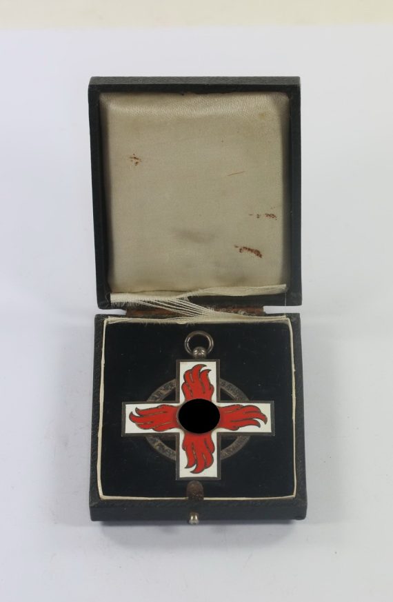 Feuerwehrehrenzeichen 2. Stufe, im Etui - Für Verdienste im Feuerlöschwesen (1)