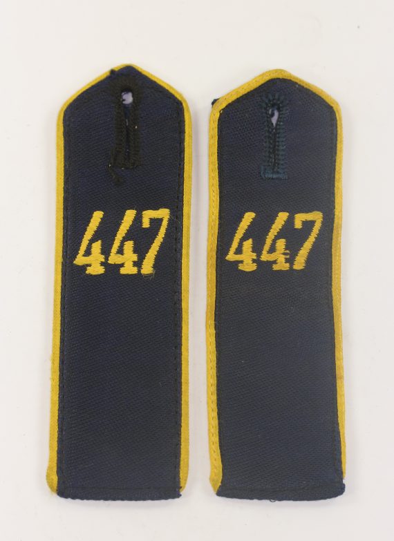 Marine-HJ, Paar Schulterklappen für einen Kameradschaftsführer Bann 447 Bann Wolfenbüttel (1)