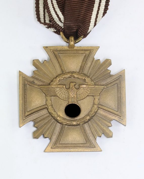 NSDAP Dienstauszeichnung in Bronze (1. Stufe), Hst. 15 (Karl Wurster, Markneukirchen), leichte Cupal Variante (1)