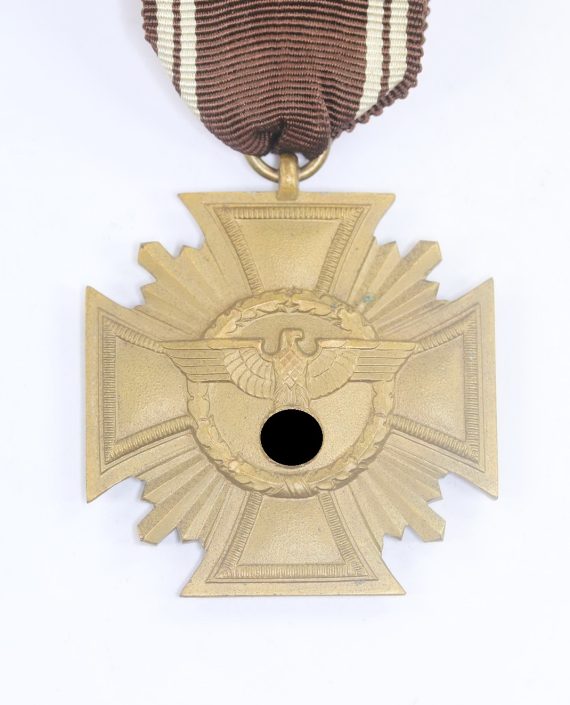 NSDAP Dienstauszeichnung in Bronze (1. Stufe), Hst. 15 (Karl Wurster, Markneukirchen), leichte Cupal Variante (4)