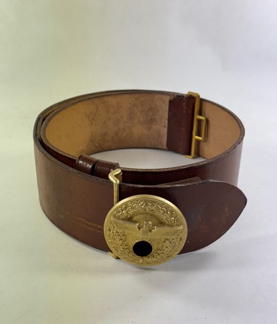 NSDAP Feldbinde für Politische Leiter, Hst. RZM M4 27, Riemen RZM L295440 (1)