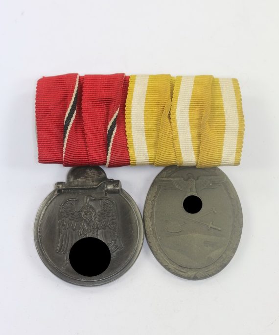 Ordensschnalle 2X, Ostmedaille, Schutzwall Ehrenzeichen (1)