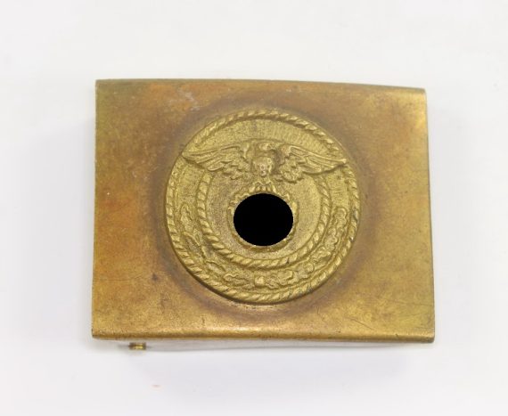 Sturmabteilung (SA), frühes Koppelschloss, mit auf der Spitze stehendem Hakenkreuz (1)