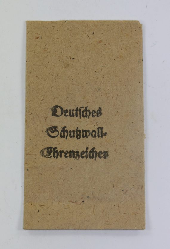 Verleihungstüte Deutsches Schutzwall Ehrenzeichen, Carl Pollath Schrobenhausen (1)
