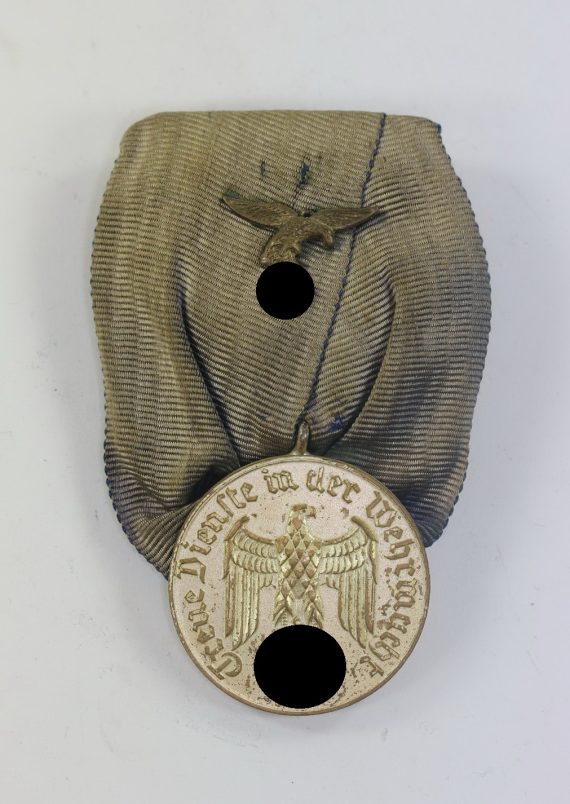 Wehrmachts Dienstauszeichnung für 4 Jahre in der Luftwaffe, an Einzelspange - Treue Dienste in der Wehrmacht (1)