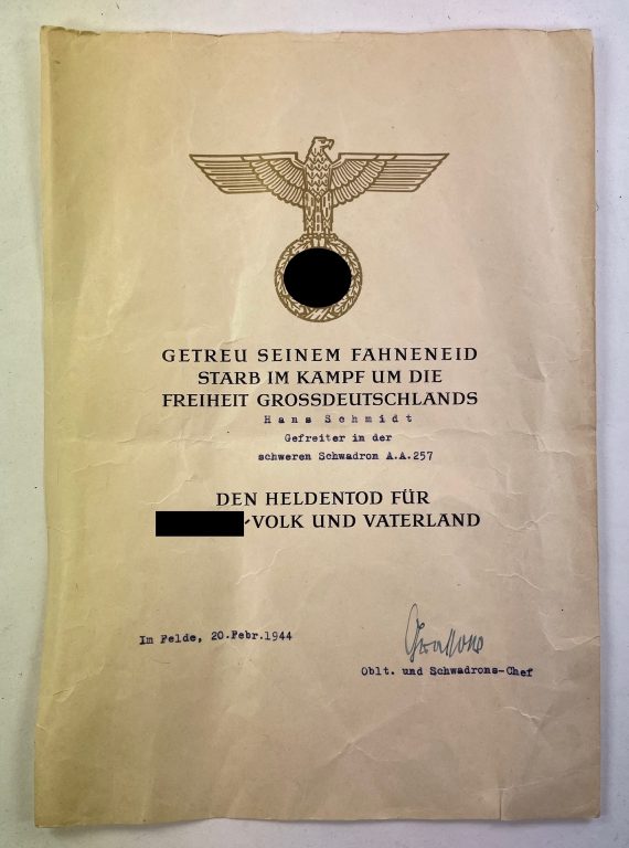 heldentod_urkunde_f_r_f_hrer_volk_und_vaterland_aufkl_rungsabteilung_257_1_4nd