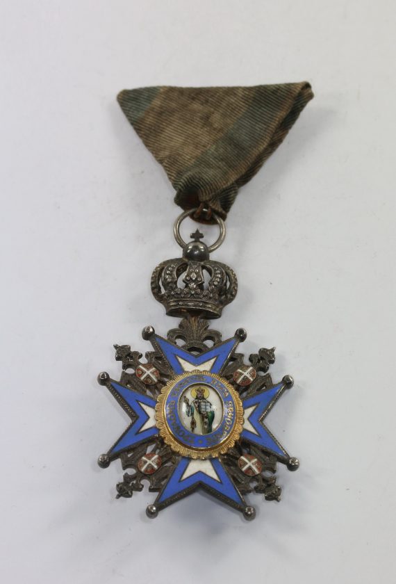 Serbien, St. Sava Orden Ritterkreuz, 2. Modell 1883