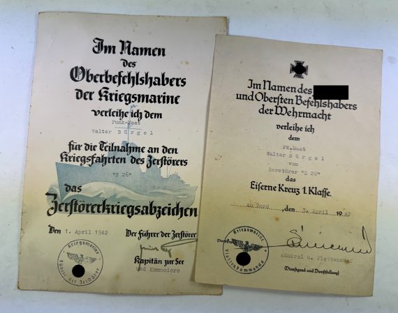 kriegsmarine_urkunden_zerst_rer_z_26_nordmeer_geleitzug_pq_13_1__1