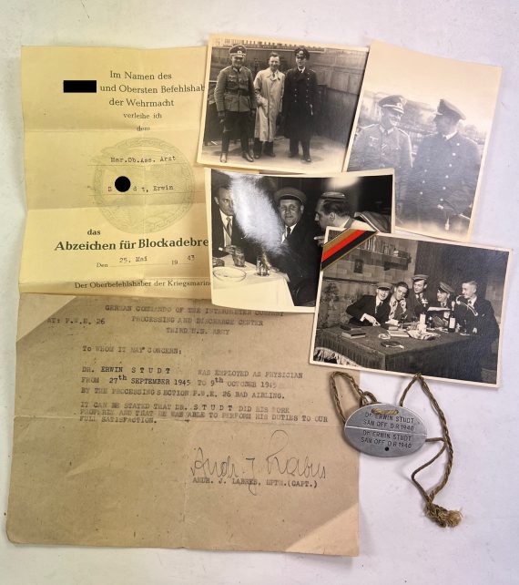 nachlass_blockadebrecher_abzeichen_schiffsarzt_1