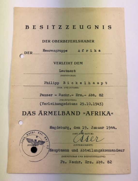 urkunde_aermelband_afrik_1