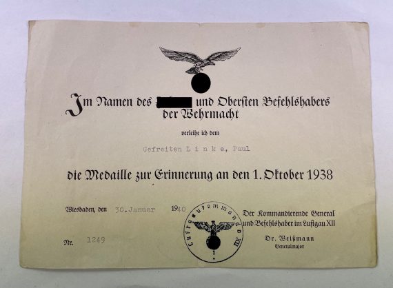 urkunde_anschlu_medaille_sudetenland_medaille_zur_erinnerung_an_den_1