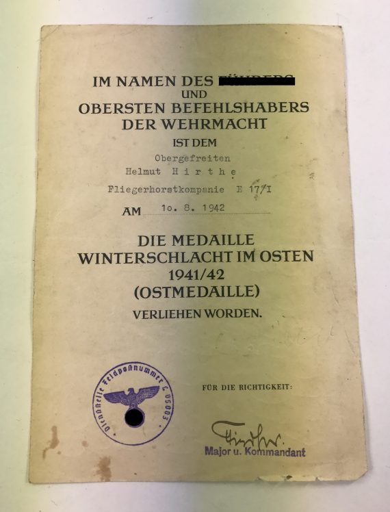urkunde_ostmedaille_fliegerhorstkompanie_1