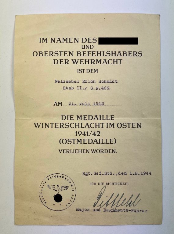 urkunde_ostmedaille_grenadier_regiment_466_1_4nd